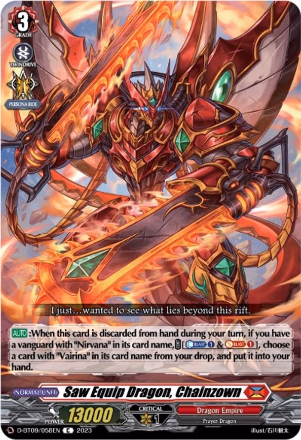 Saw Equip Dragon, Chainzown - C (D-BT09/058EN)