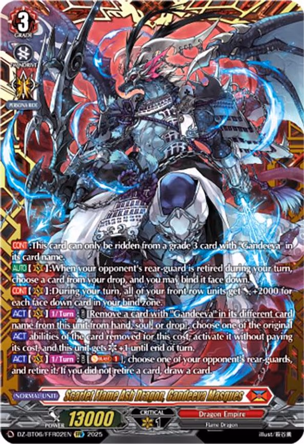 Scarlet Flame Ash Dragon, Gandeeva Masques - FFR (DZ-BT06/FFR02EN)