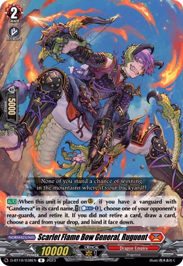 Scarlet Flame Bow General, Ruguent - R (D-BT10/038EN)