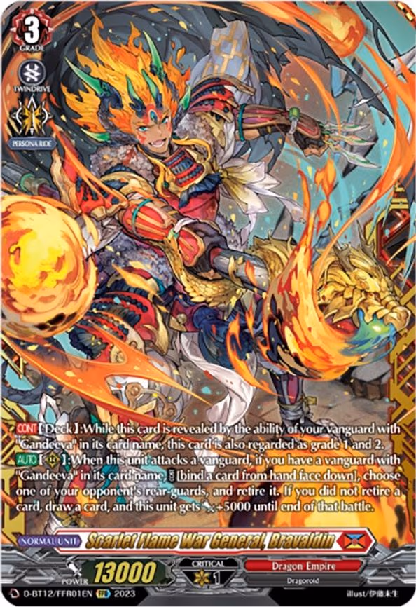 Scarlet Flame War General, Bravaldin - FFR (D-BT12/FFR01EN)