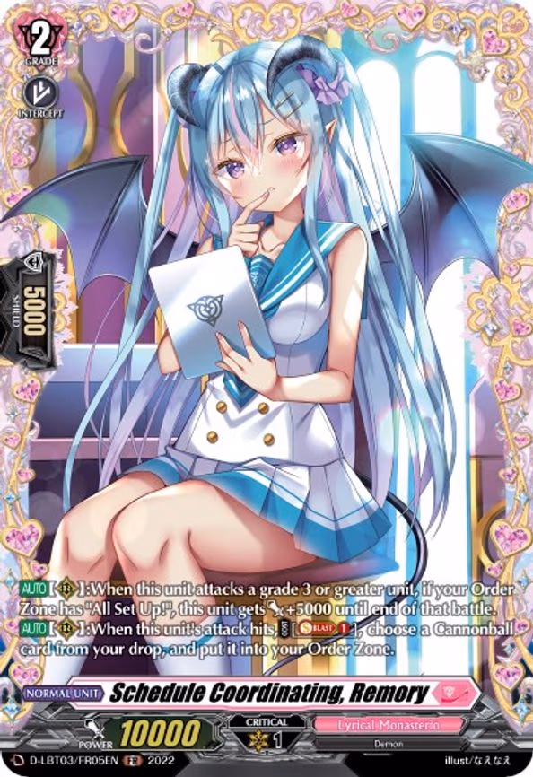 Schedule Coordinating, Remory - FR (D-LBT03/FR05EN)