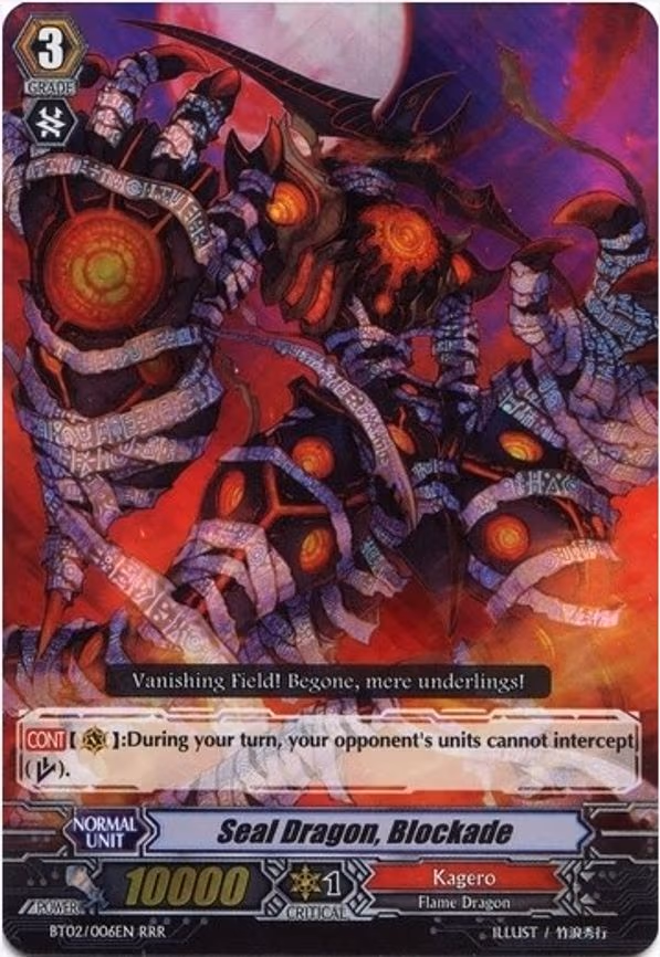 Seal Dragon, Blockade - RRR (BT02/006EN)