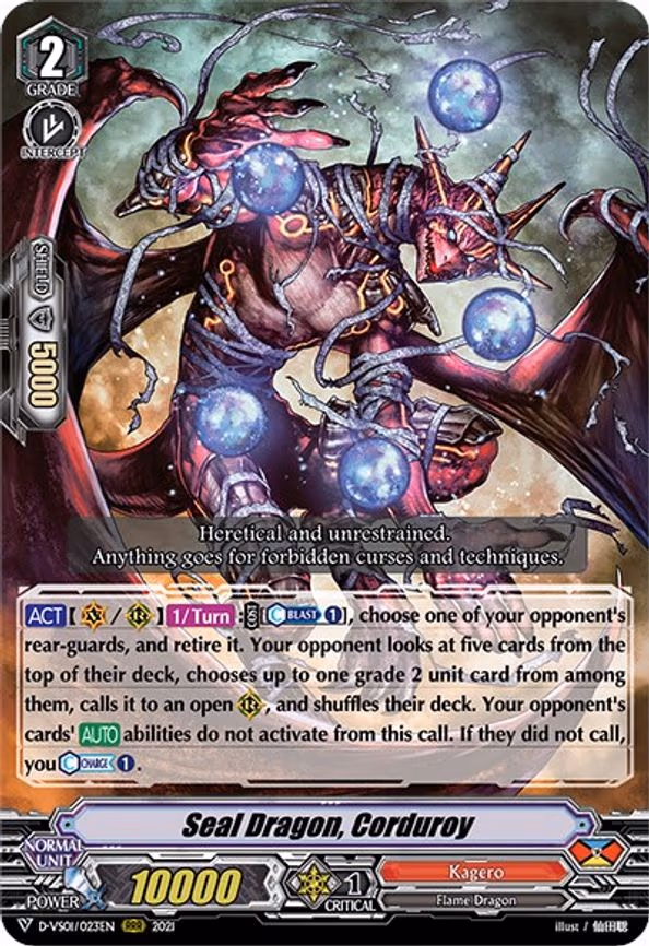Seal Dragon, Corduroy - RRR (D-VS01/023EN)