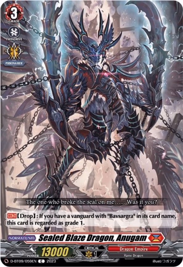 Sealed Blaze Dragon, Anugam - C (D-BT09/059EN)