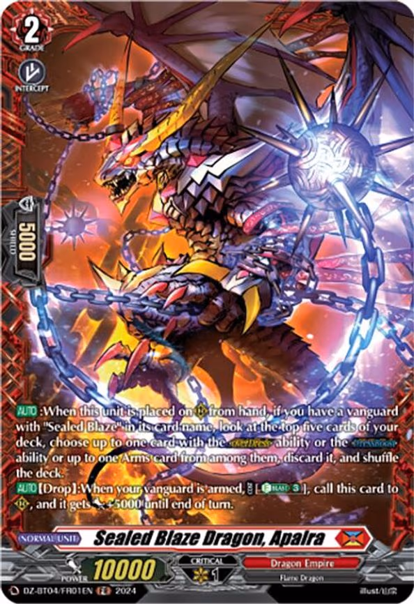 Sealed Blaze Dragon, Apalra - FR (DZ-BT04/FR01EN)
