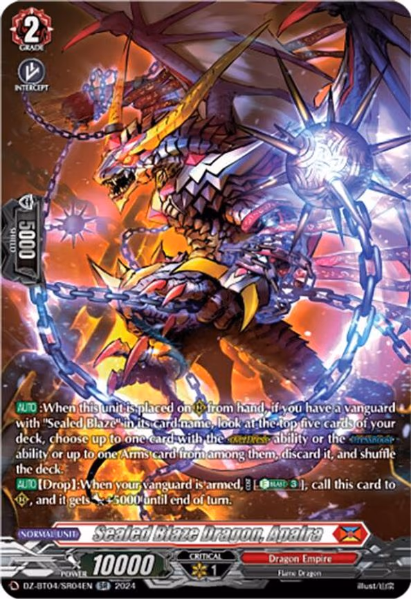 Sealed Blaze Dragon, Apalra