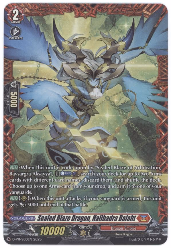 Sealed Blaze Dragon, Halibadra Balaht - PR (D-PR/930EN)