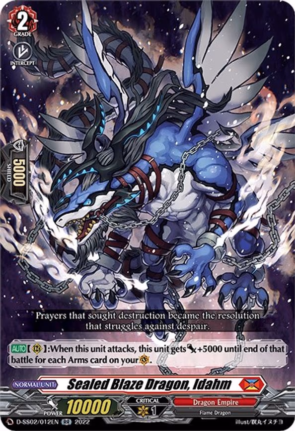 Sealed Blaze Dragon, Idahm - RR (D-SS02/012EN)