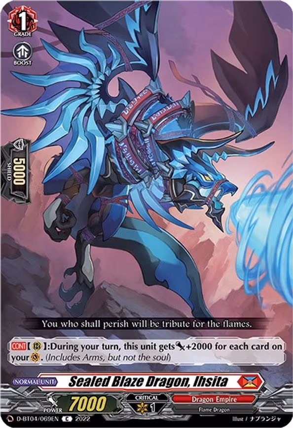 Sealed Blaze Dragon, Ihsita - C (D-BT04/069EN)