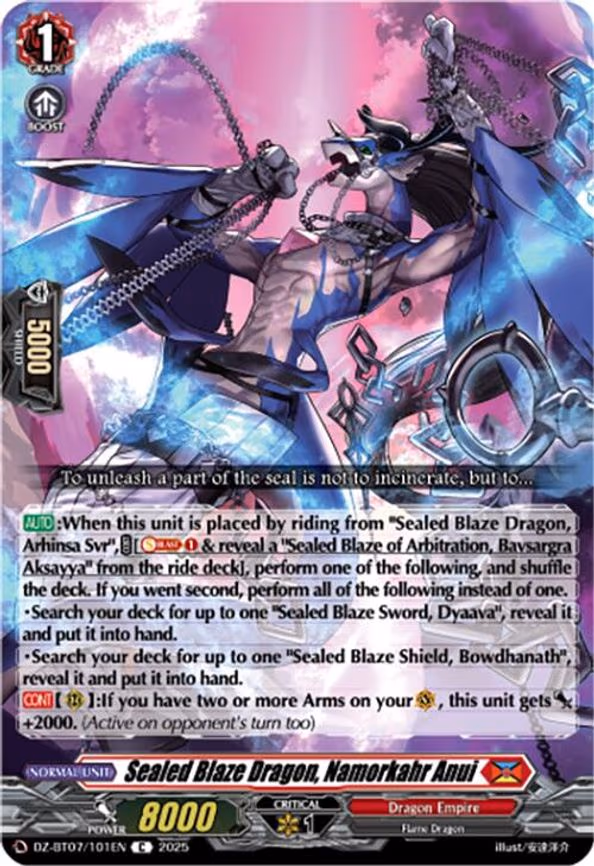 Sealed Blaze Dragon, Namorkahr Anui - C (DZ-BT07/101EN)
