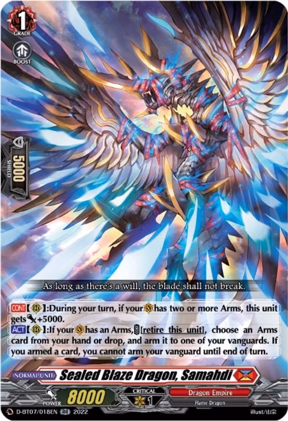 Sealed Blaze Dragon, Samahdi - RR (D-BT07/018EN)
