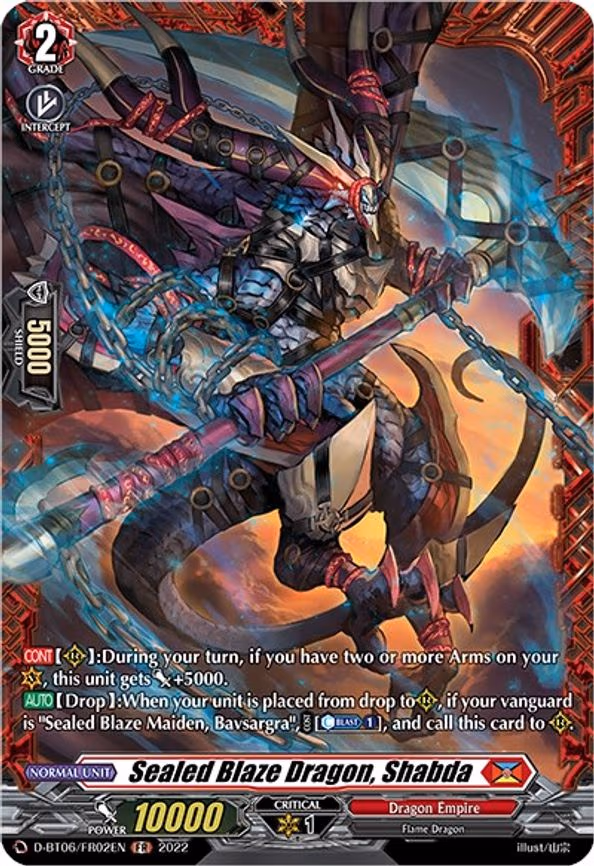 Sealed Blaze Dragon, Shabda - FR (D-BT06/FR22EN)