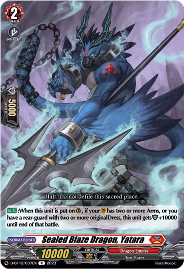 Sealed Blaze Dragon, Yatara - RR (D-BT12/037EN)