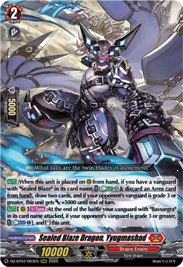 Sealed Blaze Dragon, Yyugmashad - RRR (DZ-BT07/003EN)