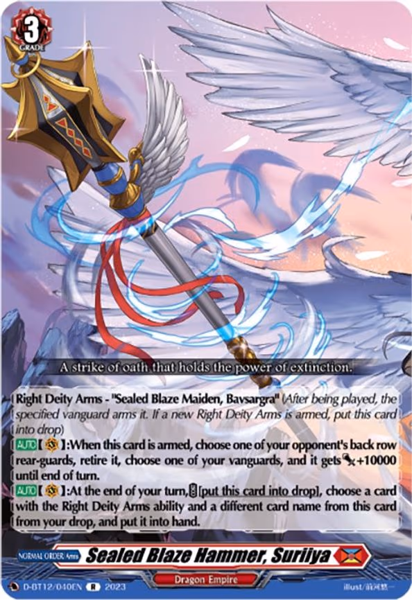 Sealed Blaze Hammer, Suriiya - R (D-BT12/040EN)