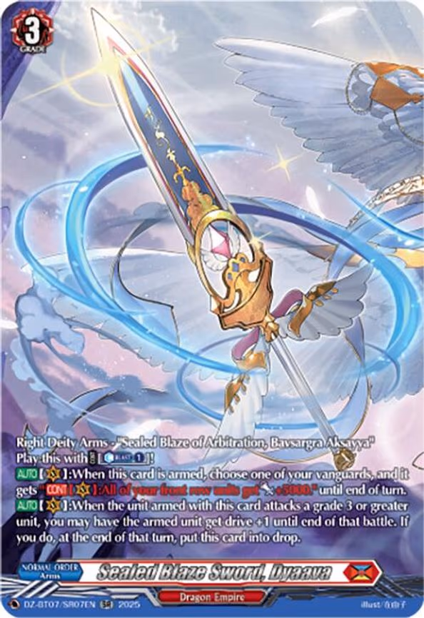 Sealed Blaze Sword, Dyaava - SR (DZ-BT07/SR07EN)