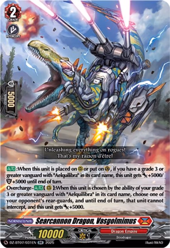 Searcannon Dragon, Vasgolmimus - RR (DZ-BT07/031EN)