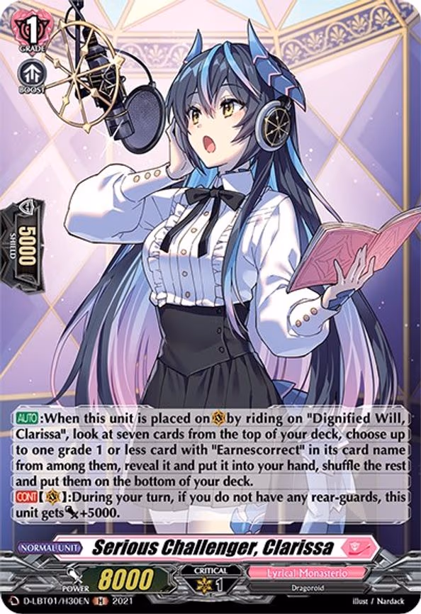 Serious Challenger, Clarissa (Holo) - H (D-LBT01/H30EN)