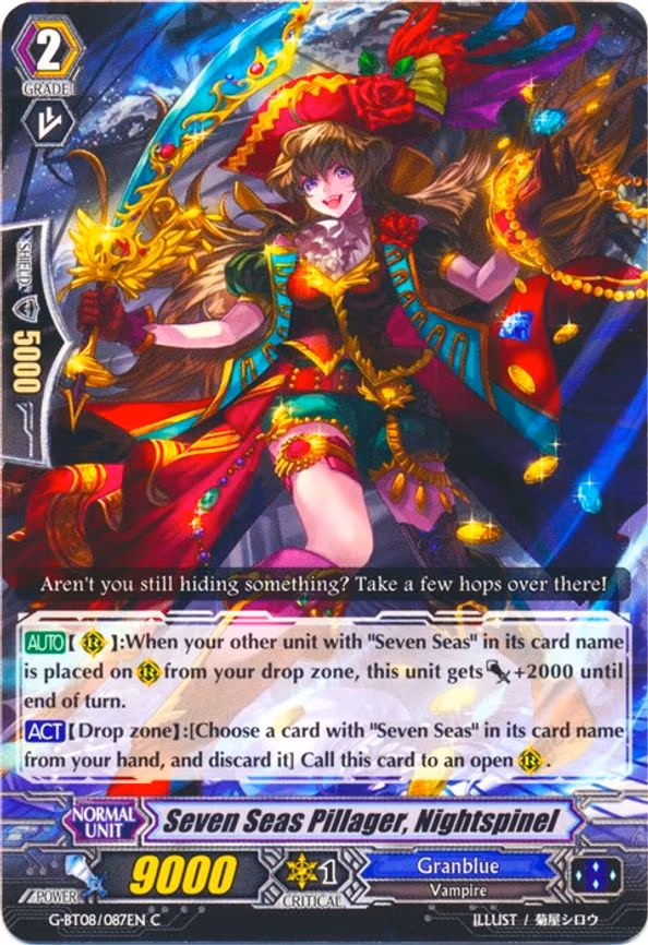 Seven Seas Pillager, Nightspinel - C (G-BT08/087EN)
