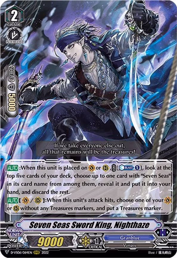 Seven Seas Sword King, Nighthaze - RRR (D-VS06/064EN)