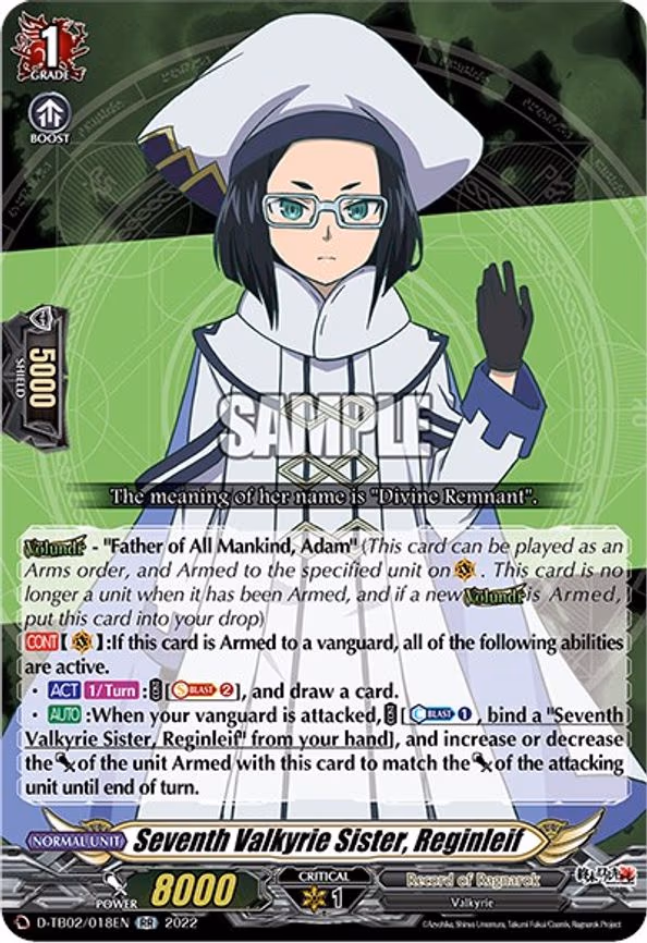 Seventh Valkyrie Sister, Reginleif - RR (D-TB02/018EN)