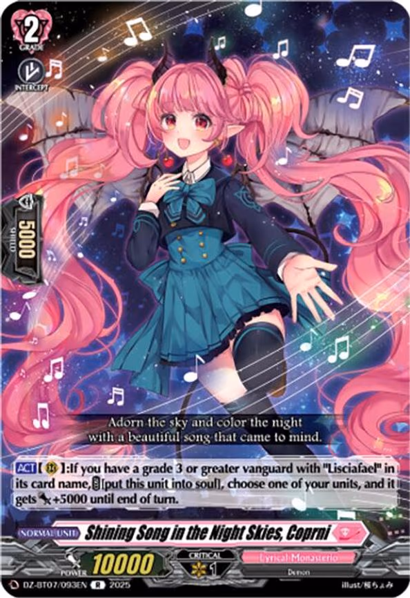 Shining Song in the Night Skies, Coprni - R (DZ-BT07/093EN)