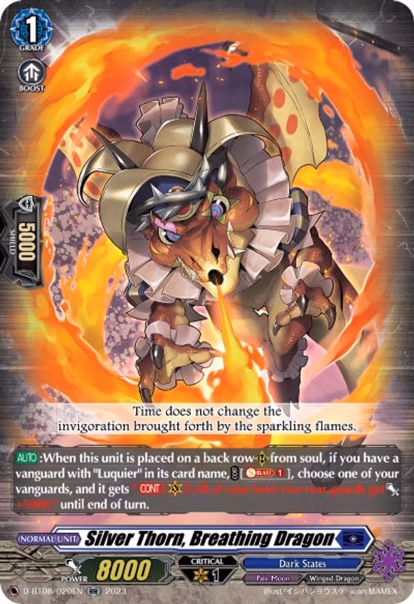 Silver Thorn, Breathing Dragon - RR (D-BT08/020EN)