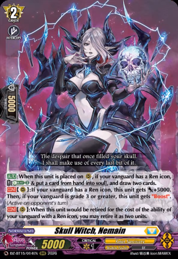 Skull Witch, Nemain - RRR (DZ-BT15/014EN)