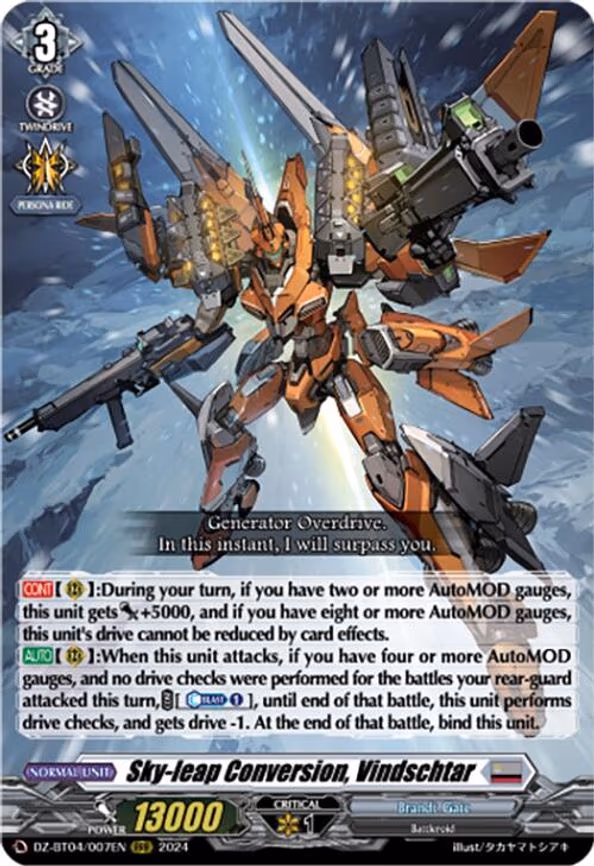 Sky-leap Conversion, Vindschtar - RRR (DZ-BT04/007EN)