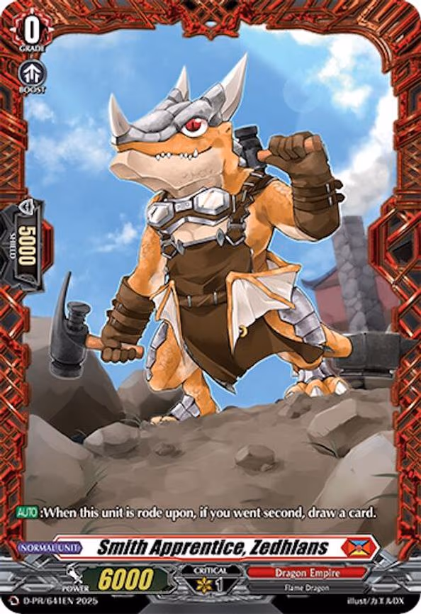 Smith Apprentice, Zedhlans