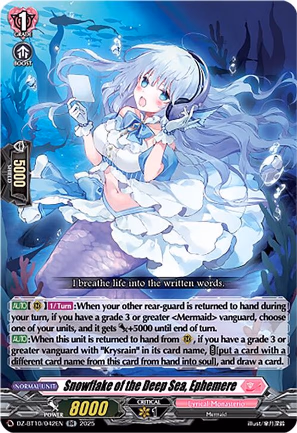Snowflake of the Deep Sea, Ephemere - RR (DZ-BT10/042EN)