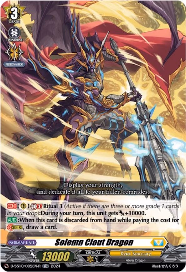 Solemn Clout Dragon - TDR (D-SS10/005EN-R)