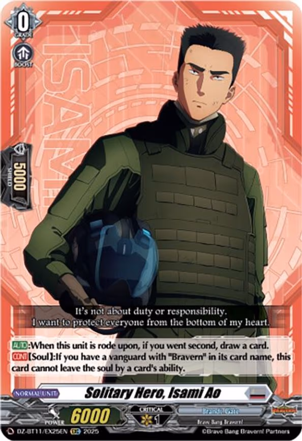 Solitary Hero, Isami Ao - EXC (DZ-BT11/EX25EN)