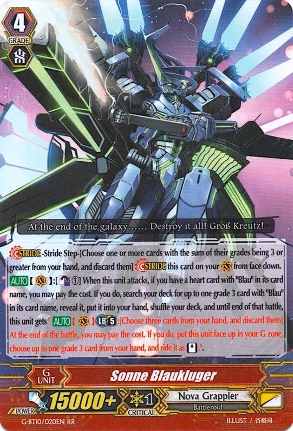 Sonne Blaukluger - RR (G-BT10/020EN)
