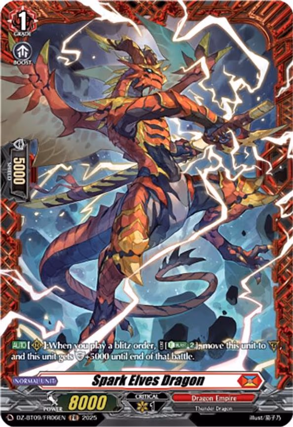 Spark Elves Dragon - Frame Rare (DZ-BT09/FR06EN)