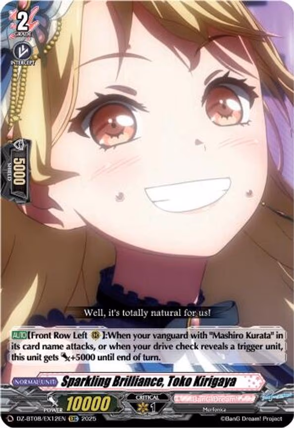 Sparkling Brilliance, Toko Kirigaya - EXC (DZ-BT08/EX12EN)