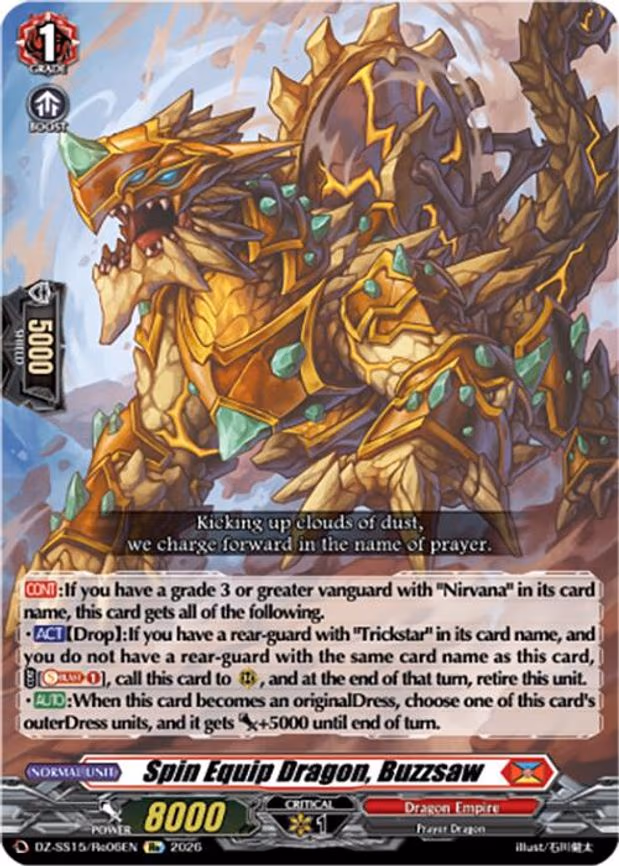 Spin Equip Dragon, Buzzsaw - RE (DZ-SS15/Re06EN)