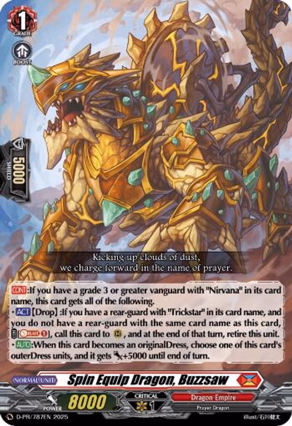Spin Equip Dragon, Buzzsaw - PR (D-PR/787EN)