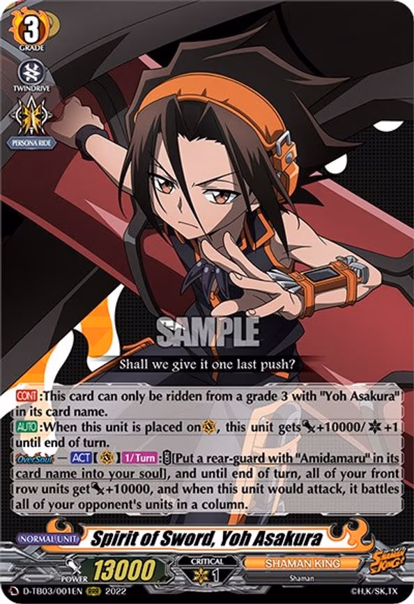 Spirit of Sword, Yoh Asakura - RRR (D-TB03/001EN)