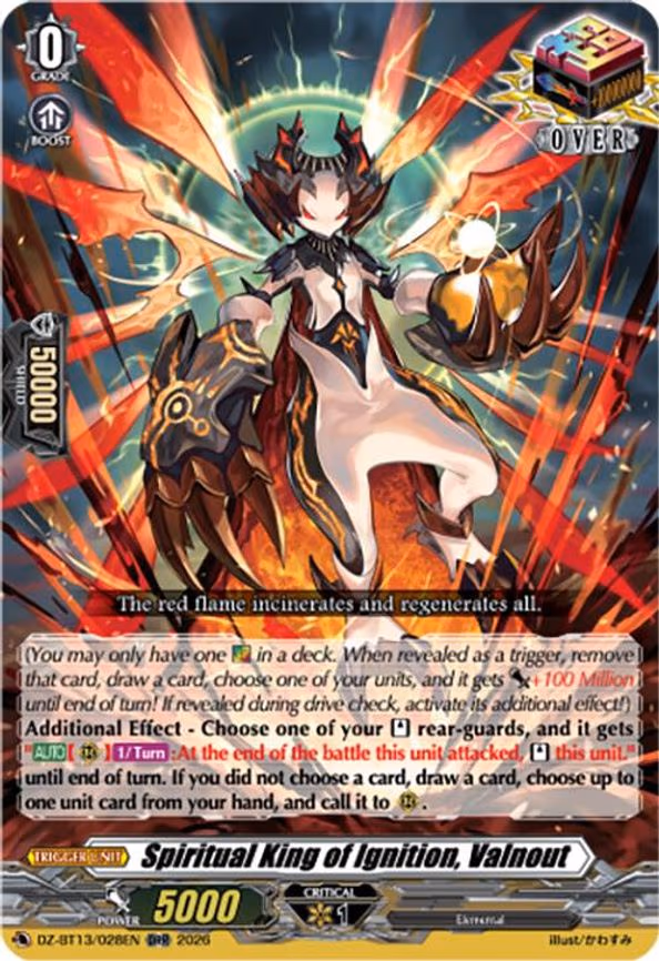 Spiritual King of Ignition, Valnout - ORR (DZ-BT13/028EN)
