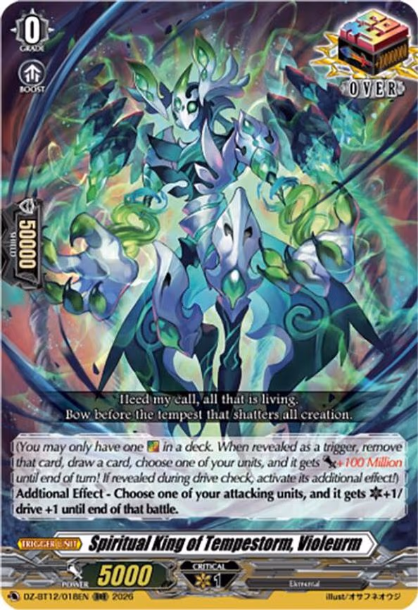 Spiritual King of Tempestorm, Violeurm - RRR (DZ-BT12/018EN)