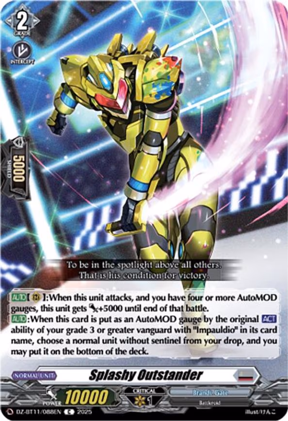 Splashy Outstander - C (DZ-BT11/088EN)