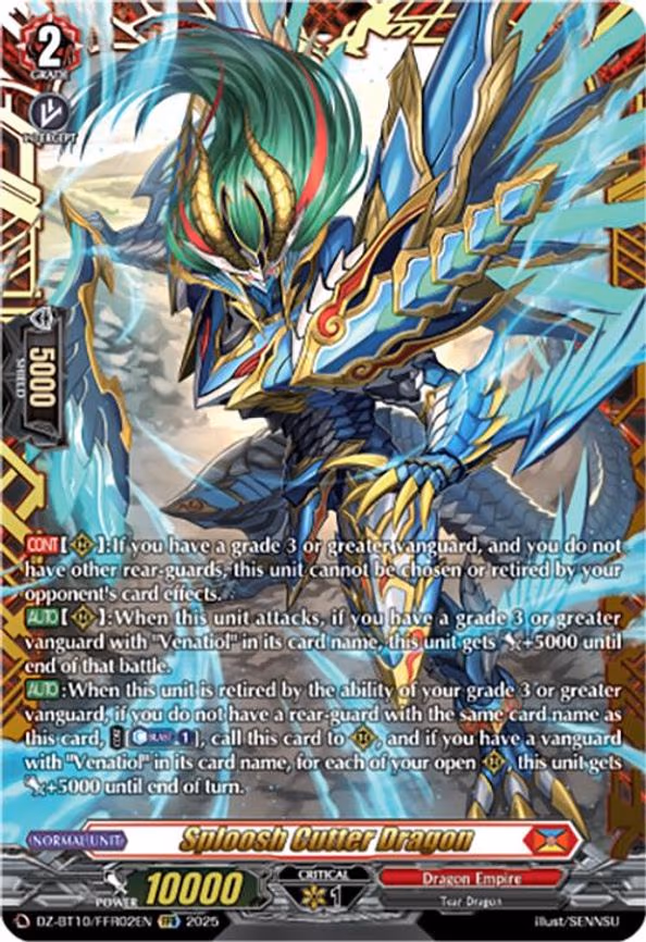 Sploosh Cutter Dragon - Double Frame Rare (DZ-BT10/FFR02EN)