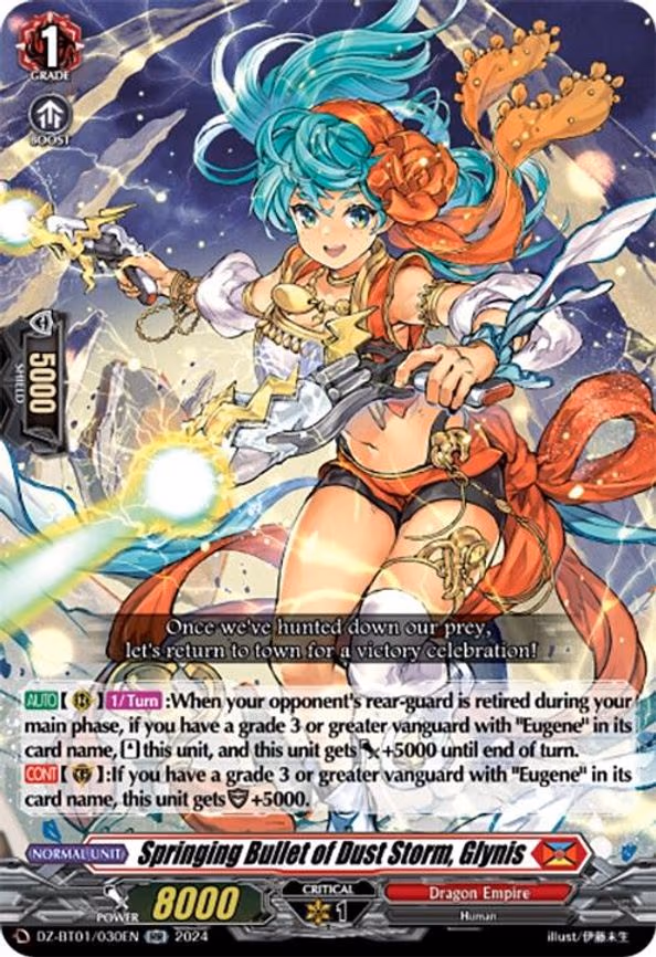 Springing Bullet of Dust Storm, Glynis - RR (DZ-BT01/030EN)