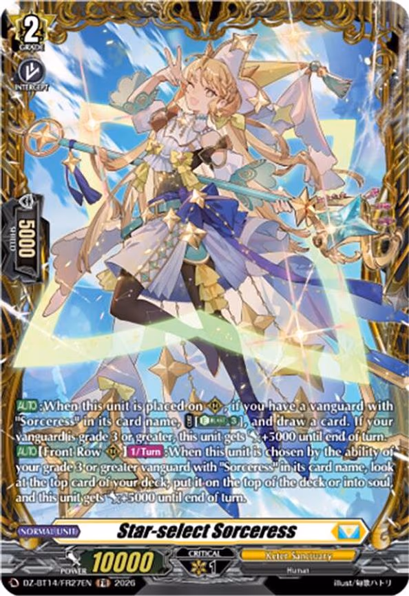 Star-select Sorceress - Frame Rare (DZ-BT14/FR27EN)