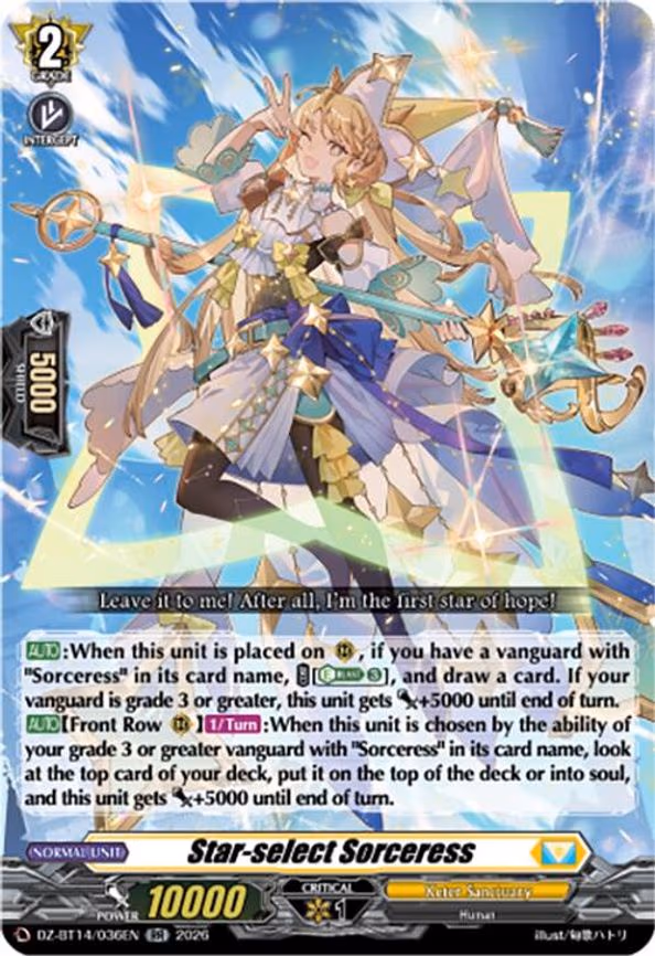 Star-select Sorceress - RR (DZ-BT14/036EN)