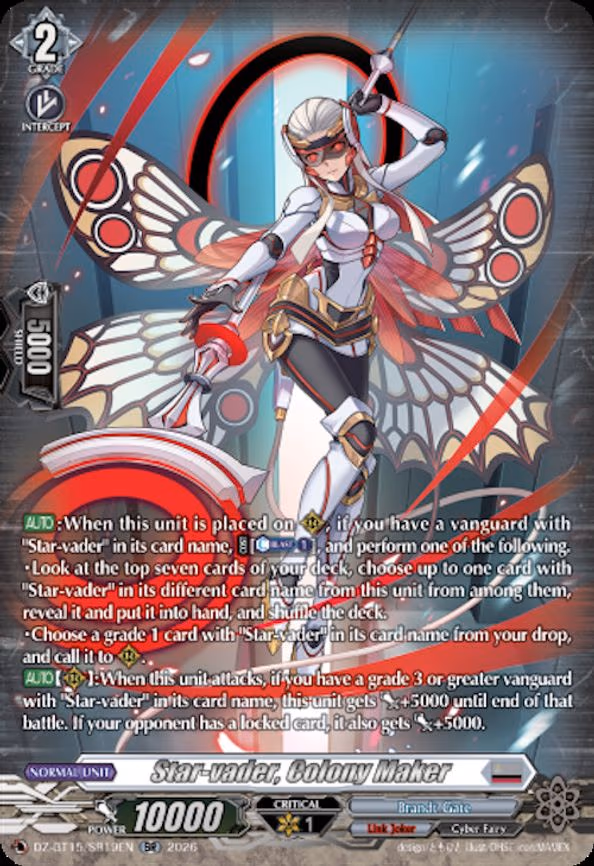 Star-vader, Colony Maker - SR (DZ-BT15/SR19EN)