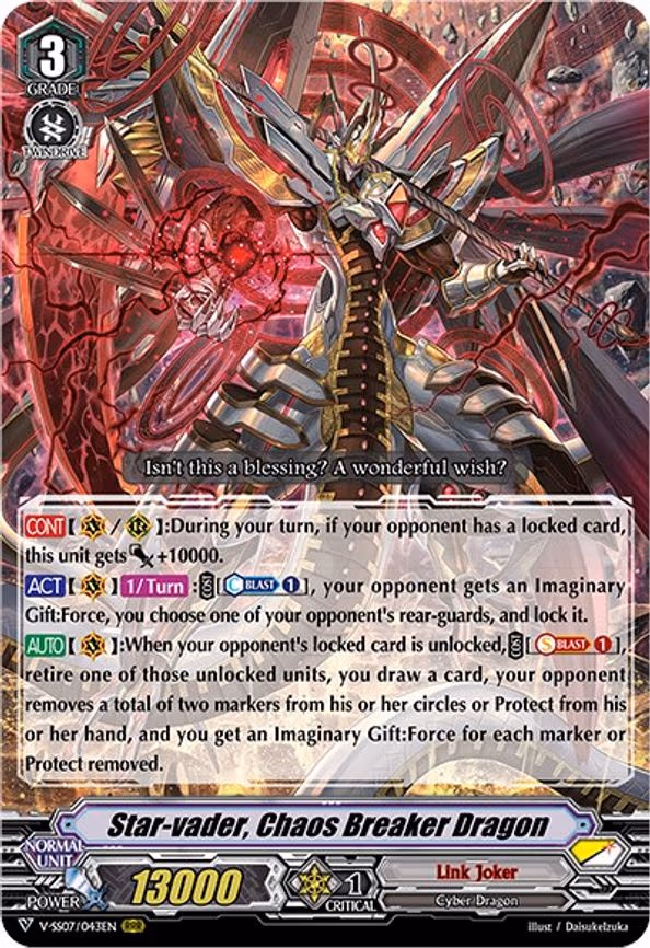 Star-vader, Chaos Breaker Dragon - RRR (V-SS07/043EN)