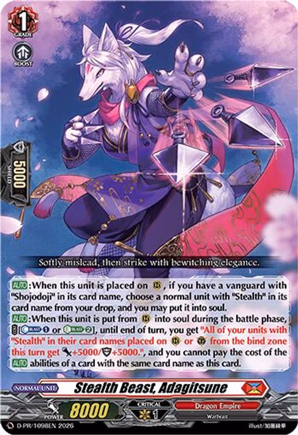 Stealth Beast, Adagitsune - PR (D-PR/1098EN)