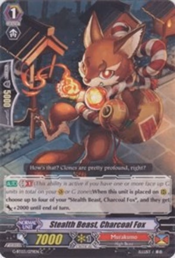 Stealth Beast, Charcoal Fox - C (G-BT03/079EN)